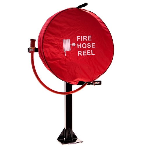 Fire Hose Reel Cover Over Fire Stock Photo 2180366913