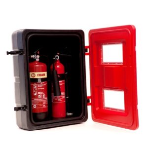 double extinguisher cabinet