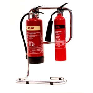 double extinguisher stand